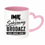Kubek z dowolnym imieniem "Seksowny brodacz"