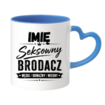 Kubek z dowolnym imieniem "Seksowny brodacz"