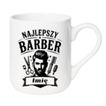 Kubek z dowolnym imieniem "Najlepszy barber"
