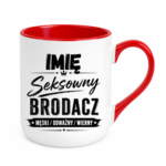 Kubek z dowolnym imieniem "Seksowny brodacz"