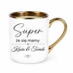 Kubek z dowolnymi imionami "Super, że się mamy"