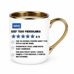 Kubek z dowolnym imieniem "Szef tego pierdolnika"