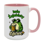 Kubek z dowolnym imieniem "Żajebisty ojciec"