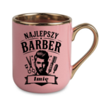 Kubek z dowolnym imieniem "Najlepszy barber"