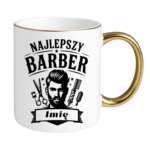 Kubek z dowolnym imieniem "Najlepszy barber"
