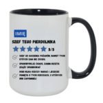Kubek z dowolnym imieniem "Szef tego pierdolnika"