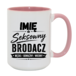 Kubek z dowolnym imieniem "Seksowny brodacz"