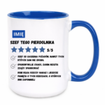 Kubek z dowolnym imieniem "Szef tego pierdolnika"