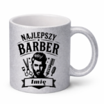 Kubek z dowolnym imieniem "Najlepszy barber"