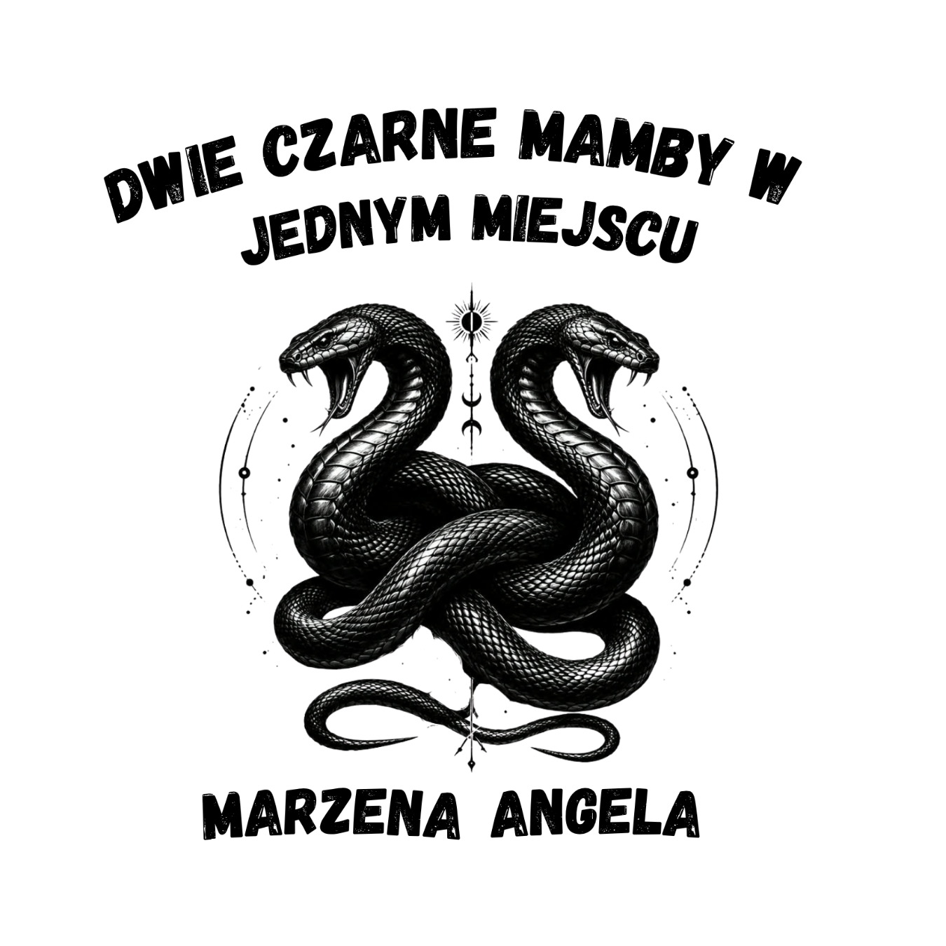 34 Kubek z dowolnymi imionami "Dwie czarne mamby w jednym miejscu"