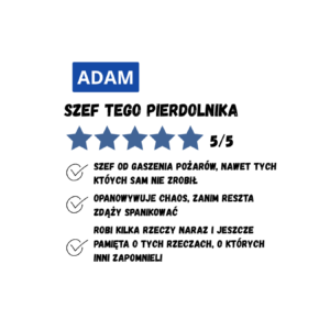 Kubek z dowolnym imieniem "Szef tego pierdolnika"