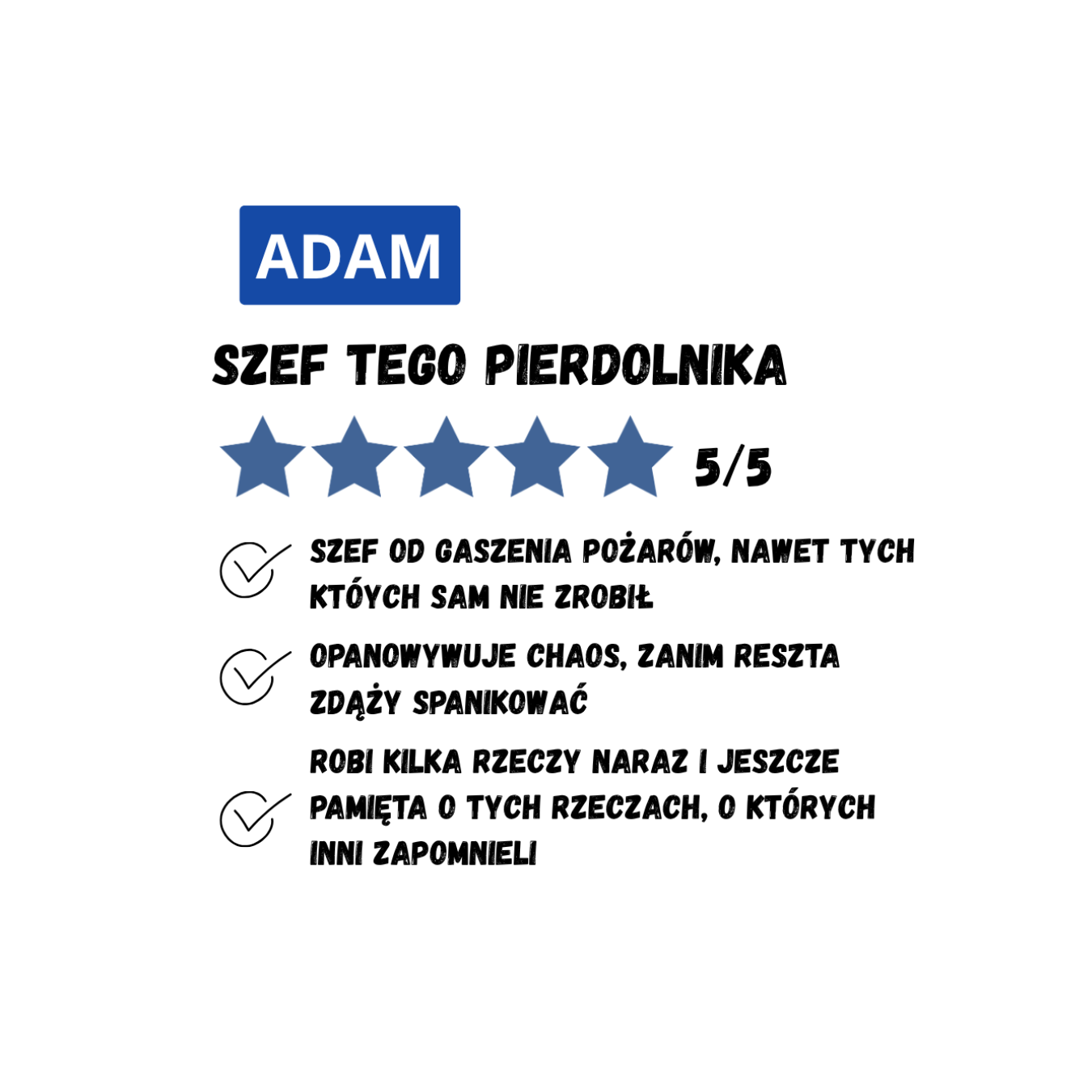 34 Kubek z dowolnym imieniem "Szef tego pierdolnika"