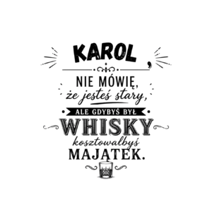 Kubek z dowolnym imieniem "Nie mówię, że jesteś stary"