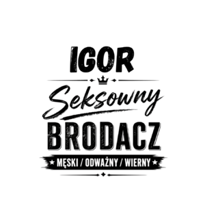 Kubek z dowolnym imieniem "Seksowny brodacz"