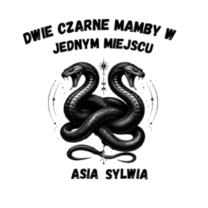 Kubek z dowolnymi imionami "Dwie czarne mamby w jednym miejscu"