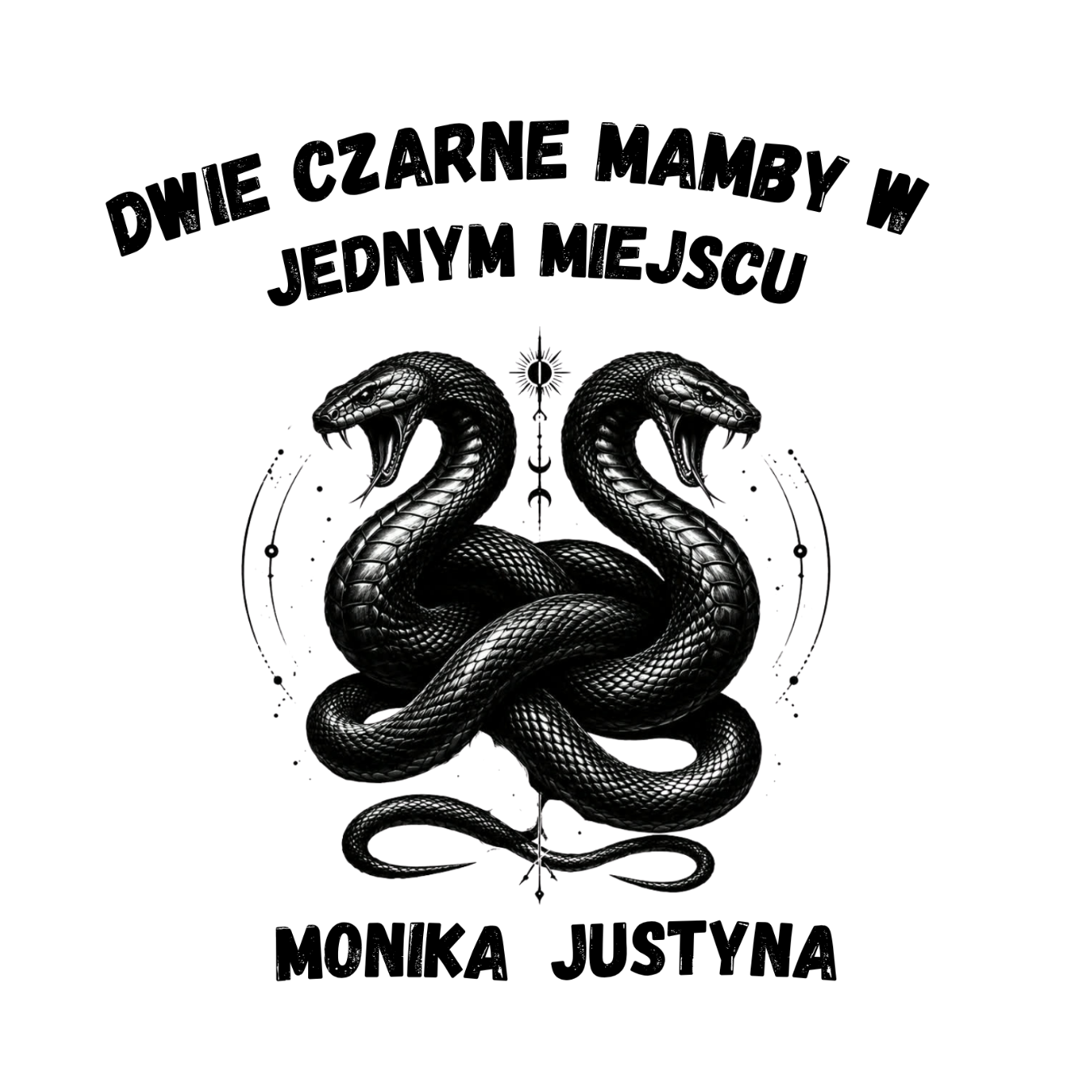 36 Kubek z dowolnymi imionami "Dwie czarne mamby w jednym miejscu"