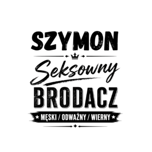 Kubek z dowolnym imieniem "Seksowny brodacz"