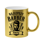 Kubek z dowolnym imieniem "Najlepszy barber"