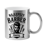 Kubek z dowolnym imieniem "Najlepszy barber"