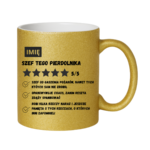 Kubek z dowolnym imieniem "Szef tego pierdolnika"