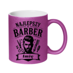 Kubek z dowolnym imieniem "Najlepszy barber"