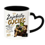 Kubek z dowolnym imieniem syna "Żajebisty ojciec"