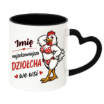 Kubek z dowolnym imieniem "Najlepsza dziołcha we wsi"