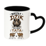 Kubek z dowolnymi imionami "Niezły dzik ten nasz TATA"