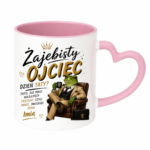 Kubek z dowolnym imieniem syna "Żajebisty ojciec"