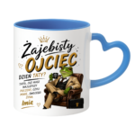 Kubek z dowolnym imieniem syna "Żajebisty ojciec"