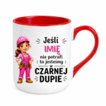 Kubek z dowolnym imieniem "Jeśli nie potrafi"