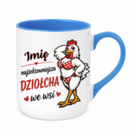 Kubek z dowolnym imieniem "Najlepsza dziołcha we wsi"
