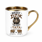 Kubek z dowolnymi imionami "Niezły dzik ten nasz TATA"