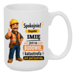 Kubek z dowolnym imieniem "Dopóki jest na budowie"
