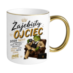 Kubek z dowolnym imieniem córki "Żajebisty ojciec"