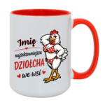 Kubek z dowolnym imieniem "Najlepsza dziołcha we wsi"