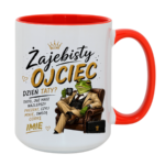 Kubek z dowolnym imieniem córki "Żajebisty ojciec"