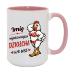 Kubek z dowolnym imieniem "Najlepsza dziołcha we wsi"