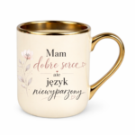 Kubek "Mam dobre serce, ale język niewyparzony"