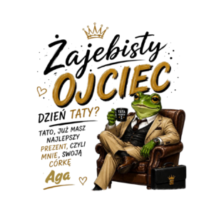 Kubek z dowolnym imieniem córki "Żajebisty ojciec"
