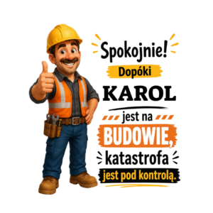 Kubek z dowolnym imieniem "Dopóki jest na budowie"