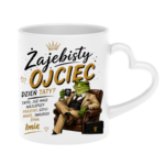 Kubek z dowolnym imieniem syna "Żajebisty ojciec"