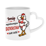 Kubek z dowolnym imieniem "Najlepsza dziołcha we wsi"