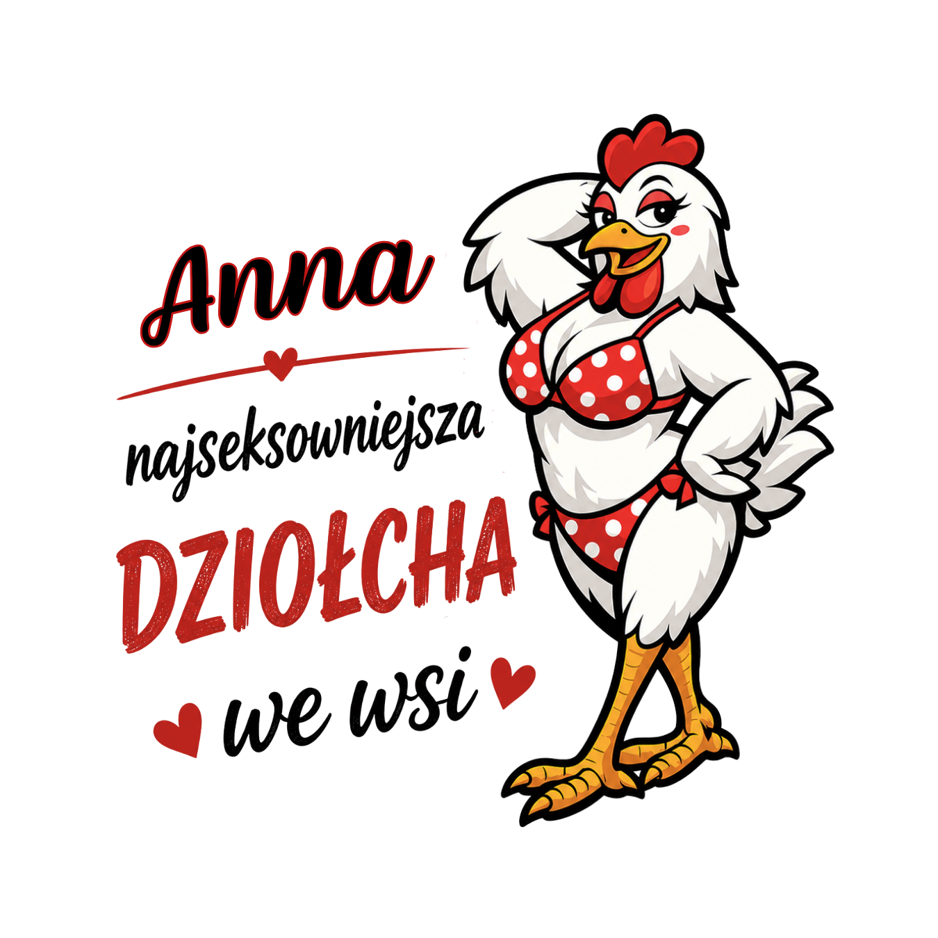 30 Kubek z dowolnym imieniem "Najlepsza dziołcha we wsi"