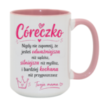 Kubek "Córeczko nigdy nie zapomnij"
