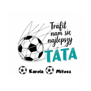 Kubek z dowolnymi imionami "Trafił nam się najlepszy TATA"