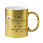 Kubek "Mam dobre serce, ale język niewyparzony"