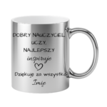 Kubek z dowolnym imieniem "Najlepszy nauczyciel inspiruje"