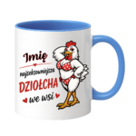 Kubek z dowolnym imieniem "Najlepsza dziołcha we wsi"