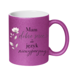 Kubek "Mam dobre serce, ale język niewyparzony"